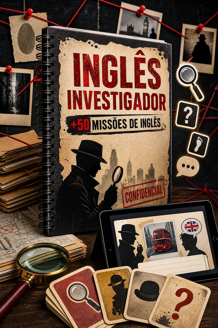 Kit Inglês Investigador Completo